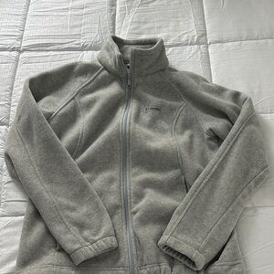 Columbia Light Gray Full-Zip Fleece